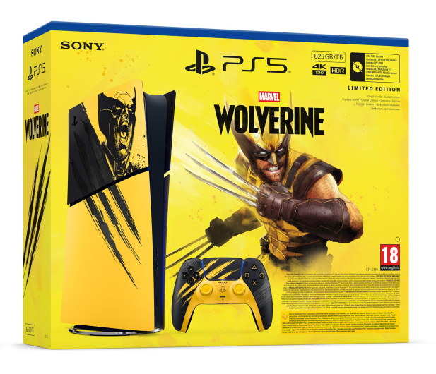 PlayStation 5 Slim Digital - Marvel’s Wolverine Battle Yellow edycja limitowana - 1582097 - zdjęcie 5
